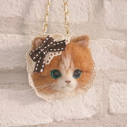 羊毛フェルト猫のフレ―ム、置物、ハンドメイドバック 羊毛フェルト猫のフレ―ム、置物、ハンドメイドバック 【公式通販】