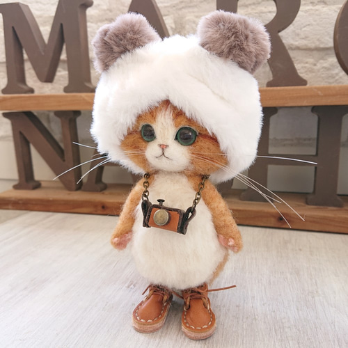 羊毛フェルト 猫 茶白猫雑貨 ぬいぐるみ マスコット Amazon.co.jp: やまねこ 羊毛フェルト 猫 茶トラ白 S 羊毛