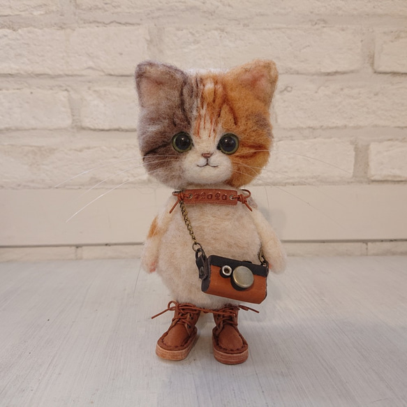 ミッキーさまご予約商品 三毛猫 羊毛フェルト ねこ 羊毛フェルト