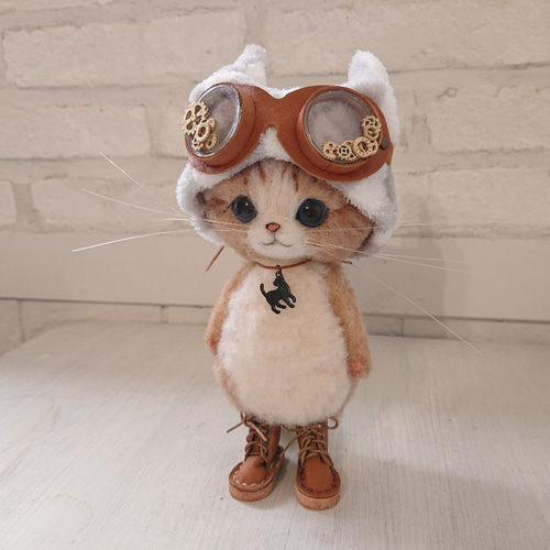 羊毛フェルト 猫 茶白猫雑貨 ぬいぐるみ マスコット 羊毛フェルト 猫 茶白猫雑貨 ぬいぐるみ マスコット