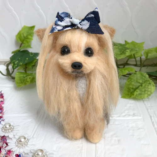 羊毛フェルト ハンドメイド 犬【ヨークシャテリア】ポメちゃんページ 羊毛フェルト ハンドメイド 犬【ヨークシャテリア】ポメちゃん様専用