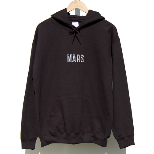 裏起毛 メンズサイズ パーカー【 Mサイズ 】／ブラック／《 MARS