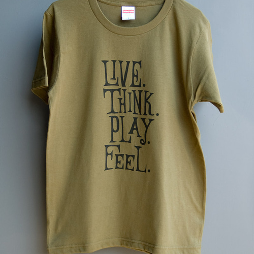 00s 45rpm& ロゴプリントＴシャツ F カーキ 00s 45rpm& ロゴプリントTシャツ F カーキ