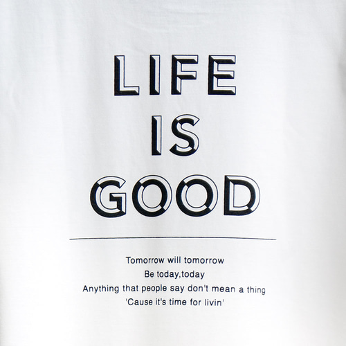 ロゴ メッセージ バックプリント T オフホワイト Tシャツ