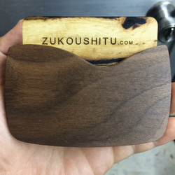 木製　名刺　10枚セット 　メッセージカード　ネームプレート　データ作成無料【受注生産】【ZUKOUSHITU】 4枚目の画像