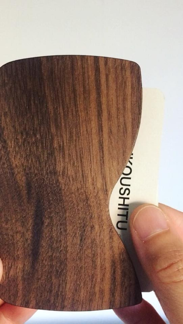 木製　名刺　10枚セット 　メッセージカード　ネームプレート　データ作成無料【受注生産】【ZUKOUSHITU】 8枚目の画像