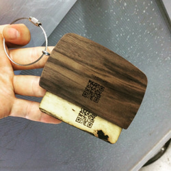 木製　名刺　10枚セット 　メッセージカード　ネームプレート　データ作成無料【受注生産】【ZUKOUSHITU】 10枚目の画像