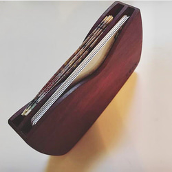 【受注生産】Wポケット 抜け落ちにくく 引き出し易い 木製 カードケース 名刺ケース パスケース【ZUKOUSHITU】 3枚目の画像