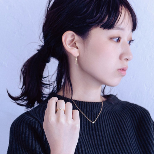 Pt900プラチナ アメリカンピアス/yarn ピアス(フック・チェーン Pt900プラチナ アメリカンピアス/yarn ピアス(フック・チェーン