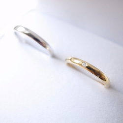 【pairing】K18YG Diamond・Pt900/oval ring 第6張的照片