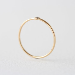 K18YG Diamond/1.8round grain ring 第5張的照片