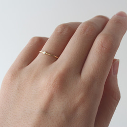 K18YG Diamond/1.8round grain ring 第6張的照片