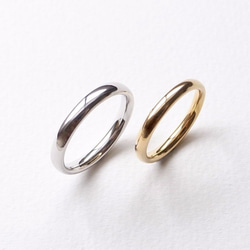 【pairing】K18YG Diamond・silver950/oval ring 第5張的照片