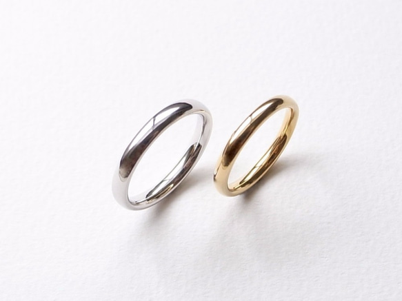 【pairing】K18YG Diamond・silver950/oval ring 第5張的照片