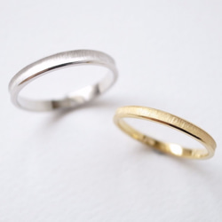 【pairing】K18YG・silver950/gloss ring 第1張的照片