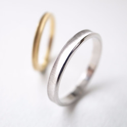 【pairing】K18YG・silver950/gloss ring 第3張的照片