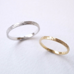 【pairing】K18YG・silver950/fur ring 第1張的照片