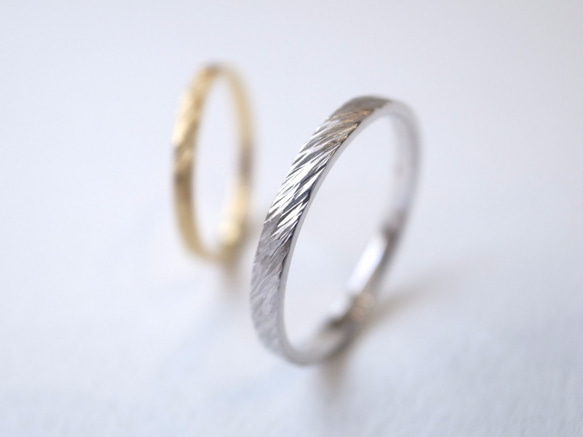 【pairing】K18YG・silver950/fur ring 第3張的照片