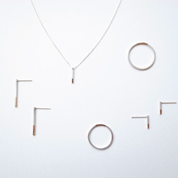 K18YG×silver950/ratio texture ring 第9張的照片