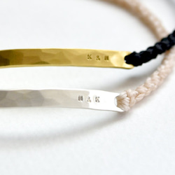 【pair】《niruc×KnottWorks》Pair Bracelet×6types (carved seal) 第9張的照片