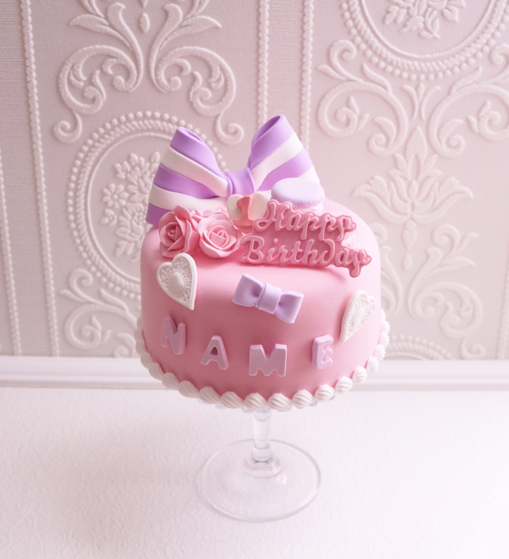 バースデークレイケーキ✳︎名前年齢入り✳︎色変更可＊フェイクケーキ＊推しケーキ