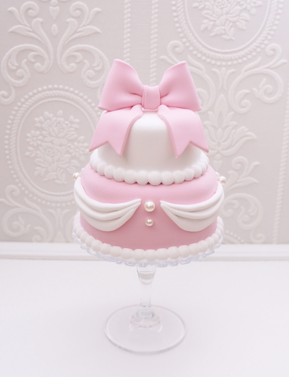polly pocket バースデーサプライズケーキ リボン ピンク afec087c2f1ed73d027f287f02c5ba