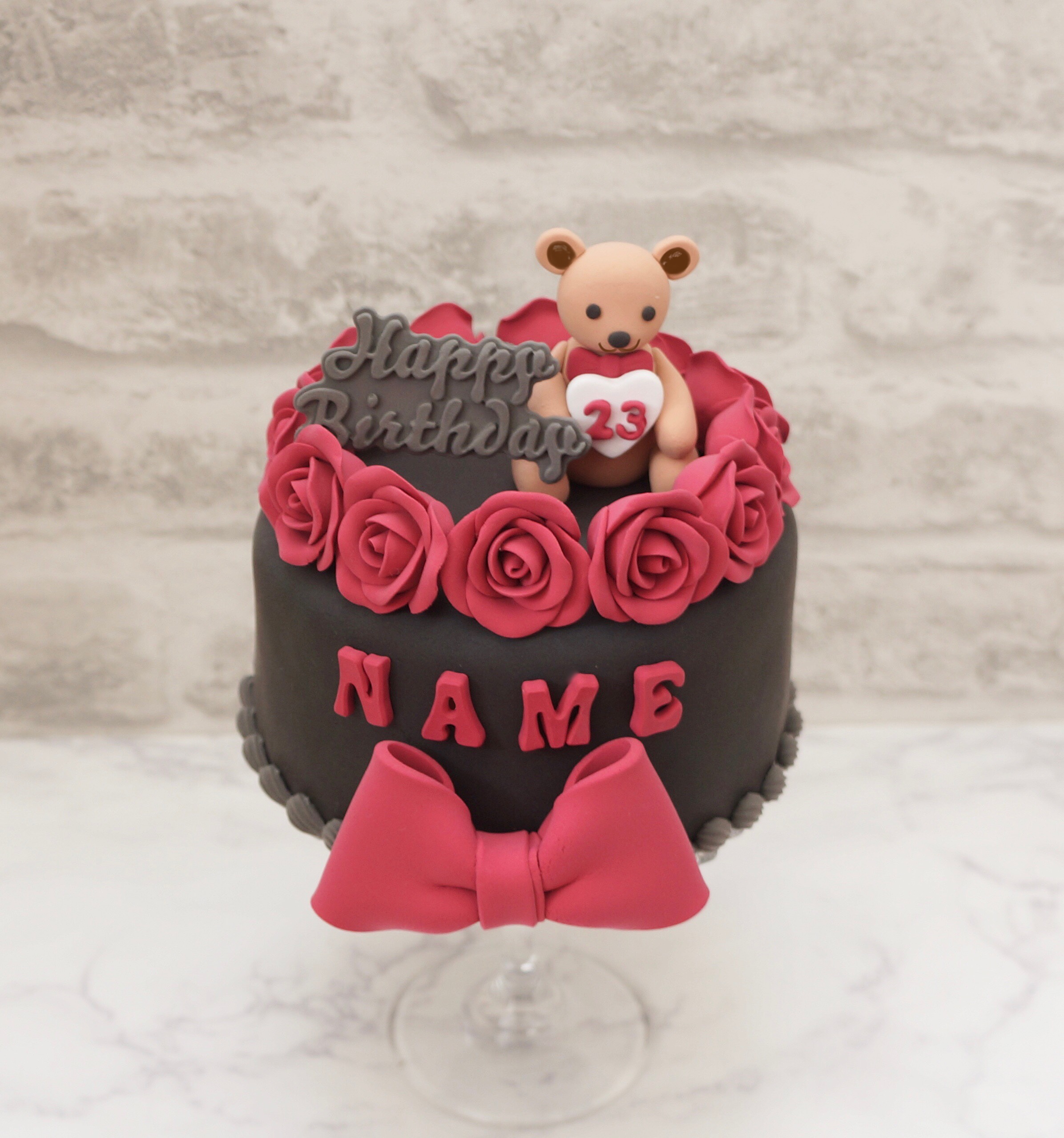 くまちゃんのクレイケーキ＊色変更可＊フェイクケーキ＊推しケーキ＊バースデー＊ウェディング 5,460円