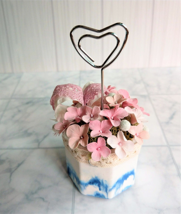 春天細語-日本輕黏土花卉擴香石盆花(粉色款) 第2張的照片