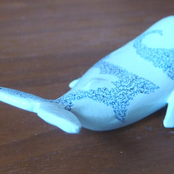 mugen-karakusa クジラ（水色×青） 2枚目の画像
