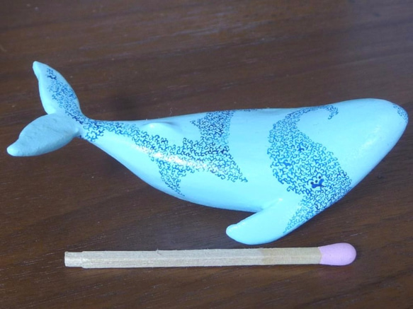 mugen-karakusa クジラ（水色×青） 3枚目の画像