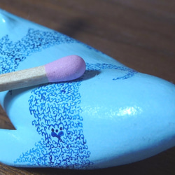 mugen-karakusa クジラ（水色×青） 4枚目の画像