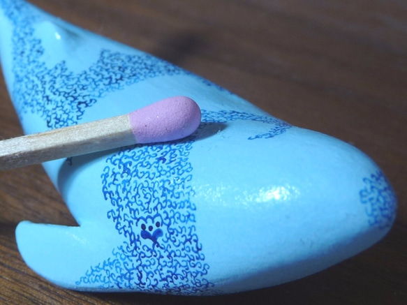 mugen-karakusa クジラ（水色×青） 4枚目の画像