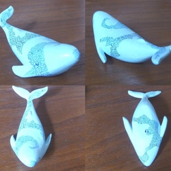 mugen-karakusa クジラ（水色×青） 5枚目の画像