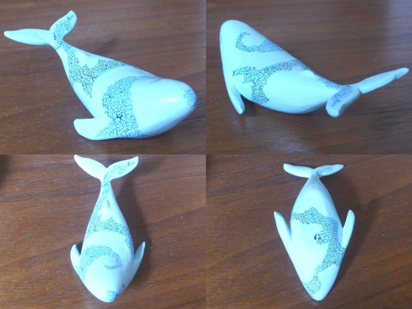 mugen-karakusa クジラ（水色×青） 5枚目の画像