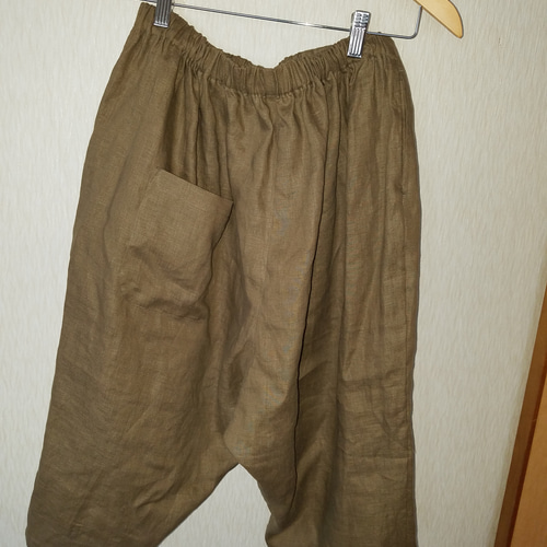 バレルパンツ フレンチリネン100% ハーフパンツ CUPADEO 通販｜Creema 