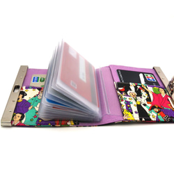 ◇カードリフィル付き☆直線口金の超スリムがま口カードケース◇Lodden・ピンク 6枚目の画像