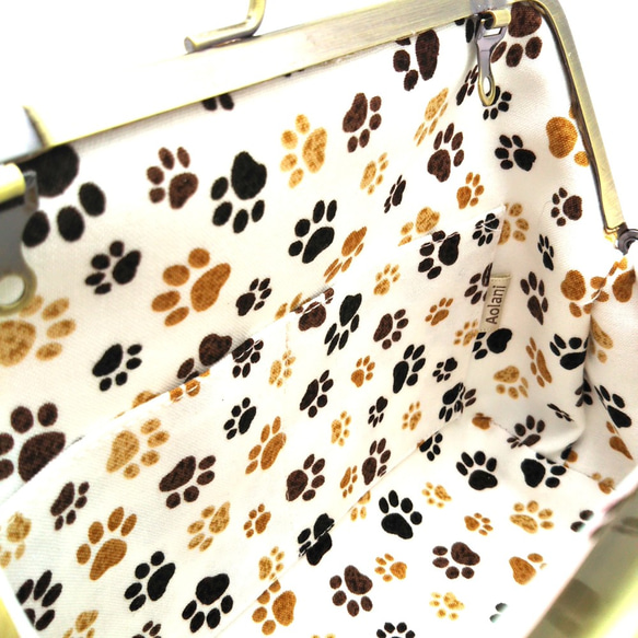 貓 ◇ 2way gamaguchi pouch with 內罐 15.5cm ◇ Calico cat 第7張的照片