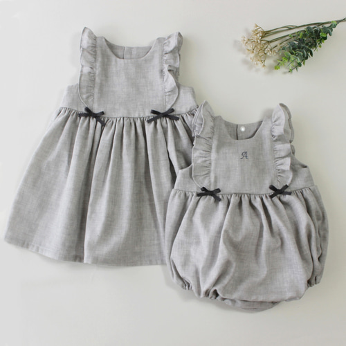 ワンピース୨୧ ロンパース 姉妹お揃い 子供服 baby's breath