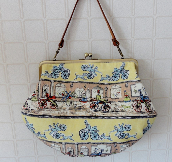 ビクトリアンがま口バック