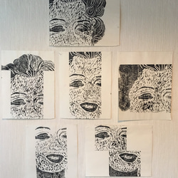 Marilyn D／木版画　★woodblock print 4枚目の画像