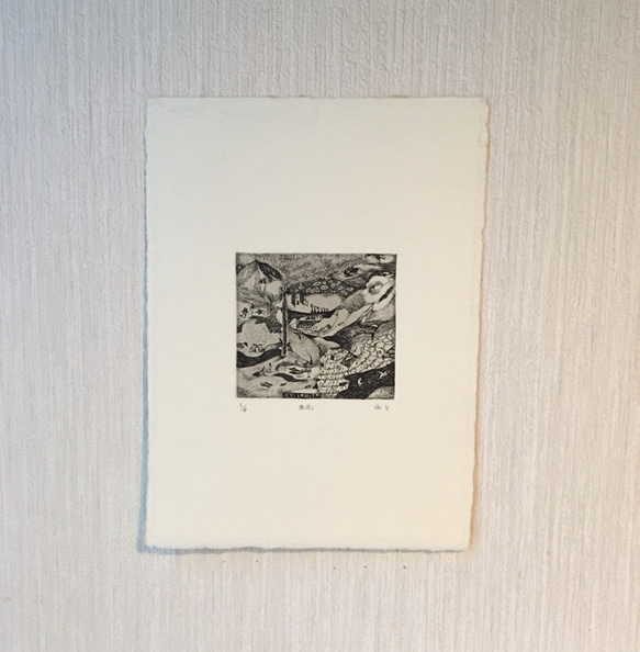 無流(EXRIBLIS)／銅版画 版画 上村愛 通販 6357948｜Creema(クリーマ