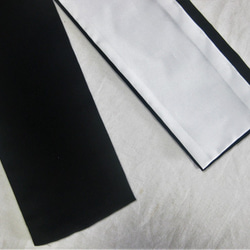 【新品】正絹重ね衿(シルクサテン黒)･広巾伊達襟 3枚目の画像