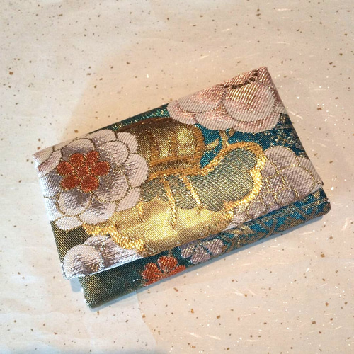 正絹】花嫁 筥迫 懐剣 2点セット 西陣帯地 コバルトブルーブルー