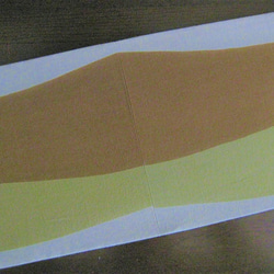 綿半幅帯(久留米絣)リバーシブル　繫ぎ目のない半巾 5枚目の画像
