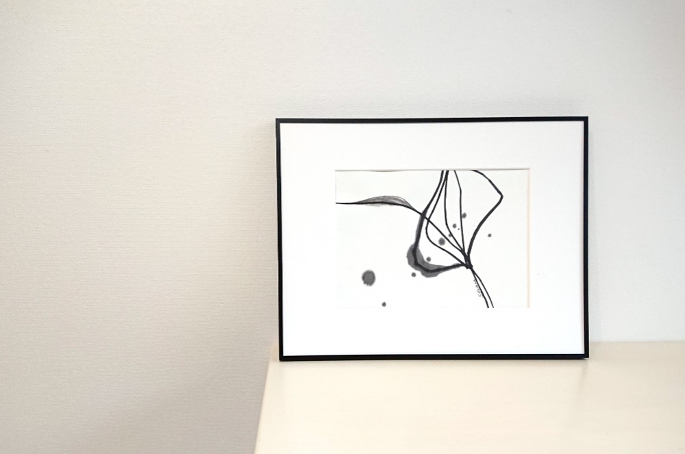 墨象原画『選択肢』（額付き）