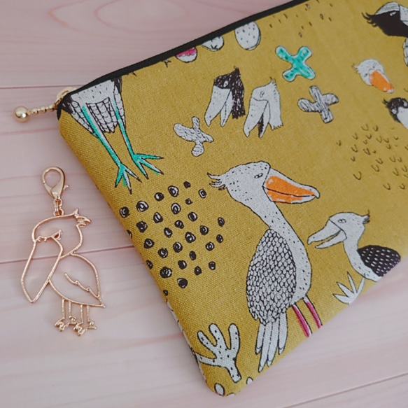 NO310 レジンヘアゴムブローチハンドメイド鳥