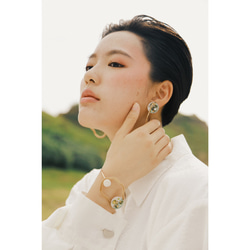 【85折】Island / 裊嶼 - 珍珠蕨 樹脂藝術耳環|可改夾式 第10張的照片