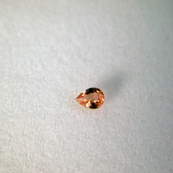 ☆パパラチア サファイア0.147ct☆スリランカ産☆オーバルミックスカット【Sクラス 鑑別書カード付き．レアルース】 2枚目の画像