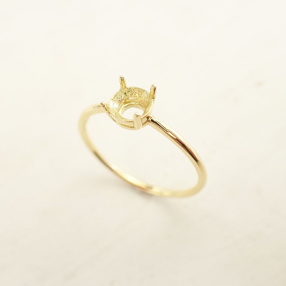 ☆お石を預り空枠より製作依頼JK6903☆k18YGイエロー：k18PGピンク：k18WGホワイト：Pt900プラチナ枠