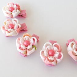 つまみ細工 髪飾り お試し価格/七五三.ひな祭り 初節句 ベビークリップ